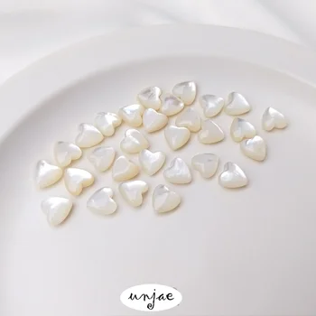 1 gabalas Užsakymą natūralus baltas patiekalas pearl shell (queen 's pink shell meilės, širdies formos 