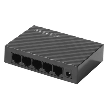 10/100/1000Mbps Greitai Gigabit Switch 5 Port Mini RJ45 Darbalaukio Ethernet Tinklo Jungiklio, LAN Hub Adapteris Switching Hub Perstūmimo