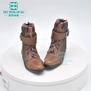 10,7 cm*5cm 1/3 Dėdė BJD SD10 SD13 SD17 POPO68 mados ruda high-top dygliuotos batai batai aukštos kokybės