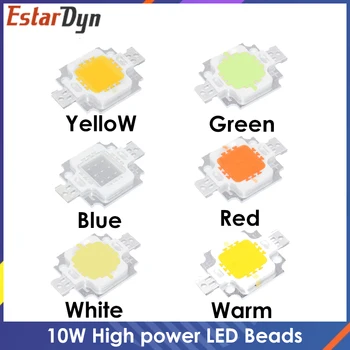 10W LED Integruota Didelės galios LED Karoliukai 10W Balta/Mėlyna/Raudona/Žalia/Geltona/Šilta balta/ 600mA 12.0 V 800-1000LM 24*40mil