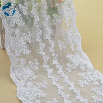 16,5 cm Baltos Medvilnės Nėriniai Siuvinėjimo prancūzijos Nėrinių Juostelės Audinio Guipure Pasidaryk pats Apdailos Metmeninio Mezgimo, Siuvimo Reikmenys Lėlės suknelė#4203