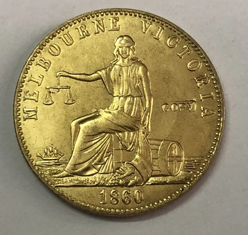 1860 M. Australija - Kolonijinės 1 Penny Jonas, Andrius & Co. - Melbourne, Victoria