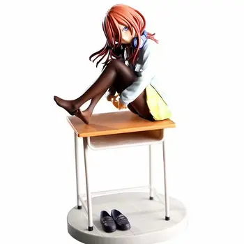 19CM Japonų Anime Kotobukiya Esmingiausia Quintuplets Miku Nakano PVC veiksmų skaičius, žaislų Kolekcijos Lėlės Modelio Dovanos