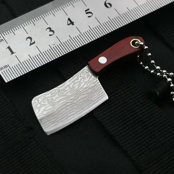 1PC Apdailos Amatų Kardai Nešiojamų Nerūdijančio Plieno Mažos Virtuvės Peilis Multi-funkcija Kempingas Mini Pocket Skustukas Keychain
