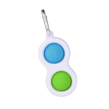 1Pc Silikono Fidget Dimple Žaislas atsitiktinių spalvų Paspauskite Streso pagalbos Ranką Žaislai Išskleidimo Žaislus Vaikams, Suaugusieji, Home Office