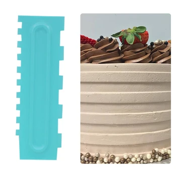 1pc Tortas Dekoravimo Šukos Apledėjimo Sklandžiau Tortas Grandiklis, Pyragai, bandelės, Dizainas Tekstūros Kepimo Įrankiai Grandiklis tortas priemonė, plastiko