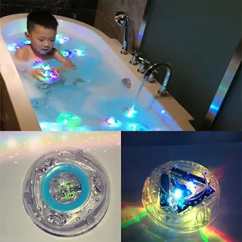 1pcs Vandeniui Plūduriuoja po vandeniu LED Šviesos Tvenkinys, Baseinas Plūduriuojantis Lempos Lemputė Vaiko Vonios Babys Vonios kambarys