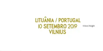 2020 EUR Qaulify Portugalija Vs Lietuva Rungtynių Informacija Futbolo Pleistras ženklelis