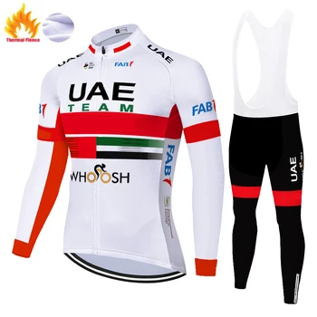 2021 de france jungtiniai arabų emyratai dviračių džersis Žiemą Šilumos Vilnos ciclismo ropa vyrų 20D gelio Stora čempionas uniforme ciclismo hombre