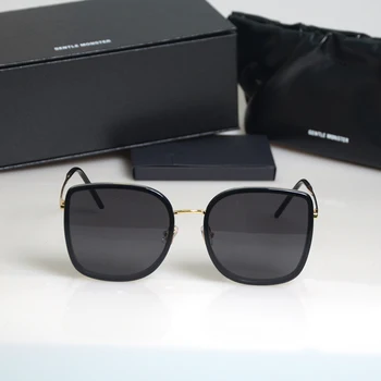 2021 Mados Korėja Prekės GM akiniai nuo saulės moterims BiBi Poliarizuota UV400 lens Aikštė akiniai nuo saulės moterims, vyrams, Katės Akis ŠVELNUS Saulės akiniai
