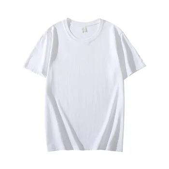2021 Nauja Medvilniniai vyriški marškinėliai Trumpas rankovėmis Vyras marškinėliai trumpomis Rankovėmis Gryna Spalva Vyrų marškinėliai T-shirts Vyrų Viršūnės