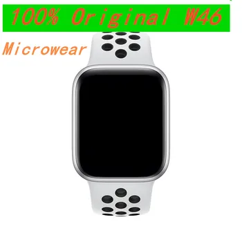 2021 Naujas Originalus IWO W46 Smart Watch Vyrų 1.75 Colių Full Screen Belaidžio Įkrovimo Užsakymą Veido atsparus Vandeniui 44MM Sporto Laikrodžiai Grupė