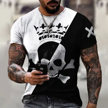 2021 naujų karšto pardavimo vyriški marškinėliai 3D atspausdintas asmeninį street vyrų mados marškinėliai atsitiktinis vasaros apvalios apykaklės vyriški marškinėliai