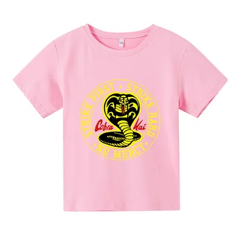 2021 Vasaros Berniukų ir Mergaičių Animacinių Spausdinti Gyvūnų Modelį, Juokingi marškinėliai trumpomis Rankovėmis T-shirt Vaikų Atsitiktinis Viršų 4T-14T