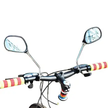 360 Laipsnių Reguliuojamas Pasukti dviračio veidrodis Dviračio galinio vaizdo Veidrodėliai Vairo Dviračių Galinio vaizdo MTB Dviračio Rankenos galinio vaizdo Veidrodėlis