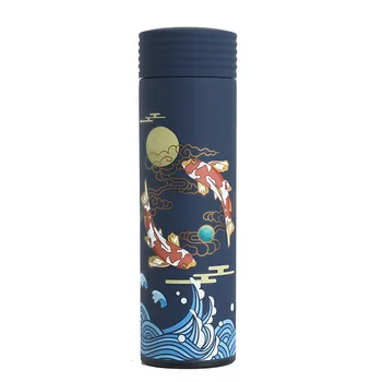 450ml Kinų Klasikinio Stiliaus Vakuuminės Kolbos Su Filtru Nerūdijančio Plieno Terminis Puodelis Kavos Puodelis Vandens Butelį Pieno Kelionės Thermocup
