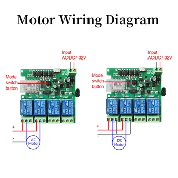 4CH Zigbee Smart Switch Module DC7V-32V Belaidžio šviesų Relė Dirbti Su Sonoff/Tuya Smart Gyvenimo Alexa 