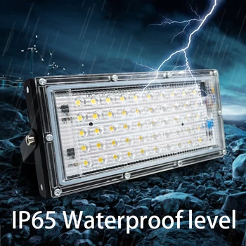 4pcs/daug Led Potvynių Šviesos AC 220V 230V 240V Lauko Prožektorius Prožektorius IP65 Vandeniui 50W LED Lempą Kraštovaizdžio Apšvietimas