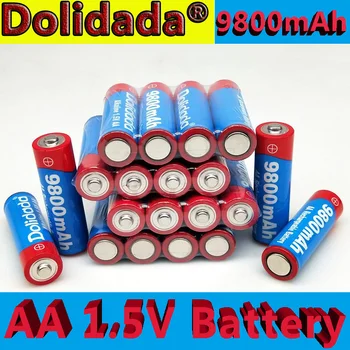 4~20 vnt AA tipo įkraunamos baterijos 9800mah 1,5 V Naujus Šarminis Įkrovimo batery led šviesos žaislas mp3