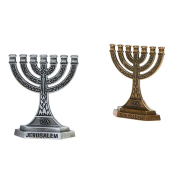 7 Žvakidės, Žydų Menora Kultūros Paminklų, Religinių Gralis, Retro Apdaila, Gyvenimo Papuošalai