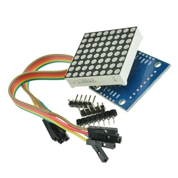 7219 8x8 Matricos LED Dot Matrix Bendro Katodo Modulis 