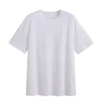 A24 Kietas marškinėliai moteriški naujas vasaros apvalios kaklo trumpomis rankovėmis flanging dizaino atsitiktinis viršų