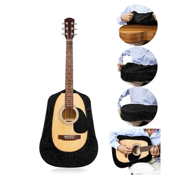 Aksomo Dulkių Dangtelis apsaugos Akustinės Klasikinės įpjovimo Cutaway Gitara