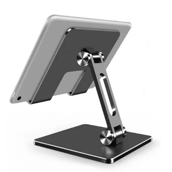 Aliuminio Sulankstomas Stalas Tablet Telefono Stovas Laikiklis tvirtinimas IPAD Oro Pro 12.9 10.5 4 iki 14 Colių Smartfon, Tablet PC Stovas
