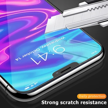 Apsaugos Grūdintas Stiklas iPhone 12 Mini Pro 12 12 Pro Max SE 2020 11 11 Pro Max 11 Pro X XS XR XS MAX Stiklo Raštas