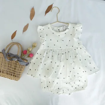 Baby Girl Suknelės vientisos Baltos Mergina Suknelės 2019 M. Vasaros Stilius, Vaikų Drabužiai, Suknelės Mergina Vestido Kūdikio Mergina Drabužiai