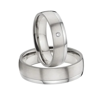 Balto Aukso, Sidabro Spalva, pora vestuvių žiedai vyrams ir moterims 6mm MEILĖS Sąjungas santuokos piršto žiedą comfort fit