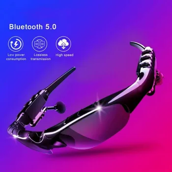 Bluetooth 5.0 Akiniai nuo saulės Dviračių Poliarizuota Vyrai Moterys Ausines Smart Mikrofonas Surround Stereo HD Poliarizuoti Akiniai nuo saulės