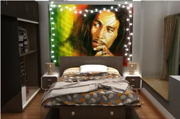 Bob Marley Gobelenas Meno Sienos Kabo Dekoro