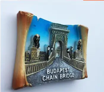 Budapešte (Vengrija Turizmo Suvenyrai, Šaldytuvas Magnetai, Rankų Darbo Dervos Šaldytuvas Magnetinio Pranešimą Lipdukai Namų Dekoro Apdaila