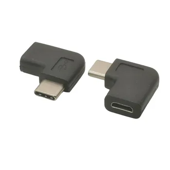 C TIPO ADAPTERIS USB-C MICRO B USB 2.0 DEŠINĘ KAMPU 90 LAIPSNIŲ ADAPTERIS