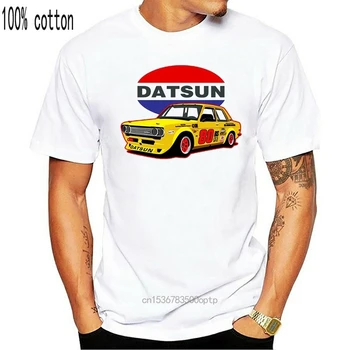 Datsun 510 Rasės Automobilių Lenktynių Mens Naujausias 2019 Mados Trumpomis Rankovėmis Vasarą Medvilnės Print Custom Tees
