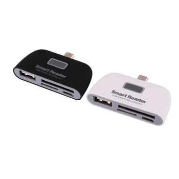Daugiafunkcinis Smart 4 1Type C OTG Kortelių Skaitytuvas Universalus USB 3.1 