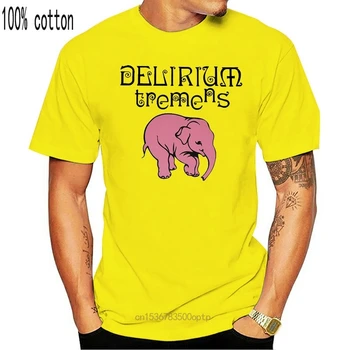 Delirium Tremens Mens Atsitiktinis Medvilnės Laisvi marškinėliai