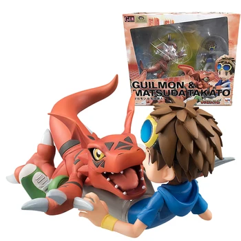 Digimon Guilmon Matsuda Takato Originalus Bandai Megahouse Mh Perlas Pvc Kolekcijos Modelis Žaislas Anime Pav Žaislai Vaikams