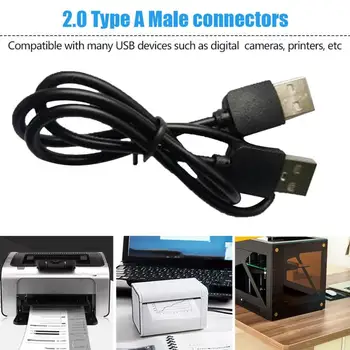 Dvigubas USB Hi-Speed Kompiuterio ilgiklis 0,4 m USB 2.0 Type A Male A Male Kabelis Hi-Speed