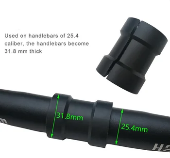 Dviračio Rankenos Skersmuo Adapteris 25.4 į 31.8 mm Montavimo Diafragmą Reguliuokite MTB Kelių Dviratį Kamieninių 31.8 Konvertuoti į 25.4 mm
