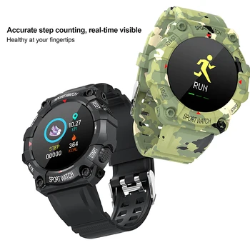 FD68 Smart Laikrodžiai Širdies ritmas, kraujospūdžio Matavimas Outdoot Sporto Žiūrėti Jutiklinis Ekranas Protingas Žiūrėti Su TPU Dirželis
