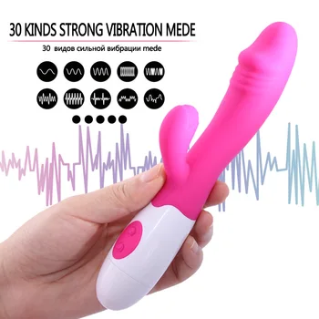 G Spot Vibratorius Moterims Dviguba Vibracija Silikoninis Dildo Vandeniui Moterų Makšties Klitorio Massager Sekso Žaislai Moterims, Suaugusiųjų Žaislai