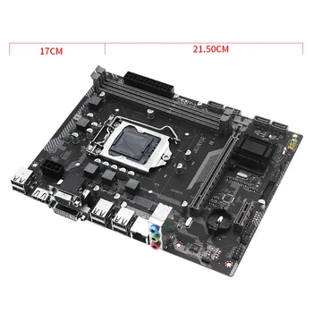 H61desktop plokštė nustatyti kit LGA 1155 H61G532 su Intel I3 3220 LGA1155 CPU 8G(2*4G) DDR3 RAM Mico-ATX Integruota Grafika