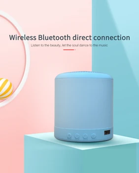HiFi Surround Stereo Macaron Mažas Bluetooth Garsiakalbiai Mini Nešiojamos Belaidžio Garsiakalbio,integruota 300MAH Talpos Baterija