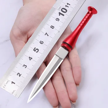 HUANGFU EDC miniatiūriniai savigynos peilis fiksuotais ašmenimis karinis peilis savigynos peilis lauko išgyvenimo stovyklavimo peilis