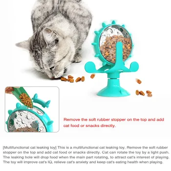 Juokingas Interaktyvus Katė Žaislas vėjo malūno Ratas Sukasi Kačiukas Žaislai, Kačių Maistas Gydyti Balionėlis Žaislas Katėms Kitten