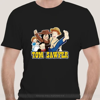 KAIXIAZ Medvilnės Marškinėlius Vyrų Vasaros Mados T-shirt Euro Dydis Vyrų Marškinėliai T-shirt Tom Sawyer Balta Tshirts
