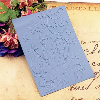 KARŠTO plastiko drugelis amatų kortelės popieriaus kortelės albumo vestuvių dekoravimas įrašą Įspaudas katalogai
