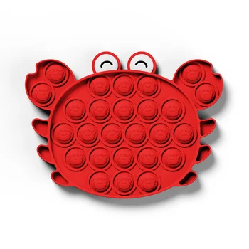 Krabų Forma Paprastas Dimple Žaislai Push Pop Burbulas Jutimo Žaislas Juokinga Išspausti Jutimo Žaislas Autizmo Specialiųjų Poreikių Fidget Įtempių